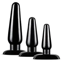 Anal Adventures Basic Plug Kit Black