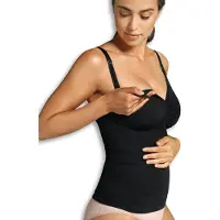 Carriwell Nursing Top with Shapewear Imetystoppi, Black L