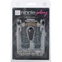 Calexotics Nänninipistimet Kumipäällysteisellä Painolla - Silver