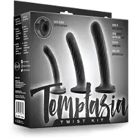 Blush Temptasia Twist Kit Set of Three anaalitappisarja black