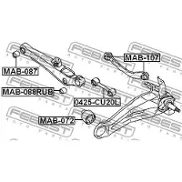 FEBEST Tukivarren hela MAB-088RUB
