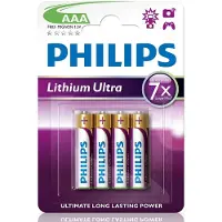 Philips LithiumUltra -paristo LR03 AAA, 4 kpl:n pakkaus