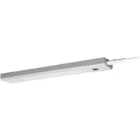 Ledvance Linear Slim RGBW -kaapinalusvalaisin 30cm RGBW, himmennettävä, Alumiini/harmaa/sinkki, Keittiö, Synteettinen materiaali