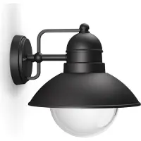 Philips myGarden Hoverfly -ulkoseinävalaisin (E27, 60 W, Musta)
