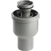 Unidrain Ulostulokulma - Ø75 mm pystysuora, vesilukolla varustettuna
