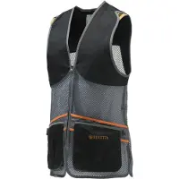 Beretta Full Mesh Vest (Color: Black & Gray, Size: 3XL)