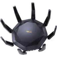 Asus RT-AX89X AX6000 AiMesh, Wi-Fi 6 (802.11ax), Kaksitaajuus (2,4 GHz/5 GHz), Ethernet LAN, 3G, Musta, Pöytäreititin