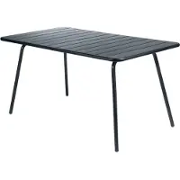 Fermob - Luxembourg Table 143 x 80 cm, Anthracite - Ulkotilojen ruokapöydät - Frédéric Sofia - Harmaa - Metalli