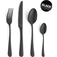 Amefa Austin 1410 24-piece cutlery set matt, black