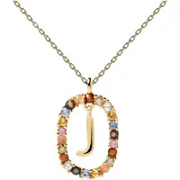 PD Paola Letter Necklace - Gold - J