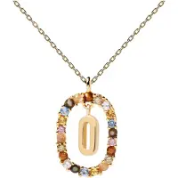 PD Paola Letter Necklace - Gold - O