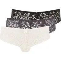 LASCANA Stringit kerma / harmaa / musta