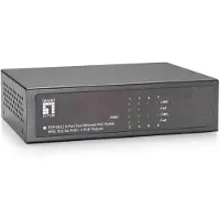 Level One FEP-0812, Fast Ethernet (10/100), Täysin kaksipuolinen, Power over Ethernet -tuki, Telineasennus