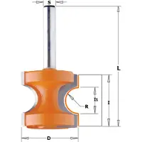 Cmt Pyöristysjyrsin ; S=12 mm; D=28,6 mm