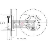 MAXGEAR Jarrulevy (1kpl) 19-0702