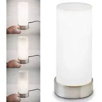 B.K. Licht Pöytävalaisin Gari, himmennettävä, Valkoinen/opaali, Makuuhuone, Lasi