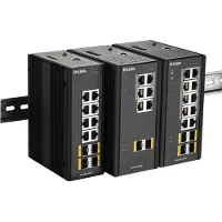 D-Link – 12 Port Managed Switch, Gigabit, SFP, heat resistant, compact, black (DIS-300G-12SW)