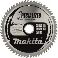 Makita E-08888 Pyörösahanterä 216 x 30 x 2,0 mm, Z-60 puulle, Efficut, jiirisahoille Makita