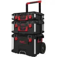 Milwaukee 3 moduulista säilytysboksia PACKOUT BOX 3PCS SET - - 4932464244