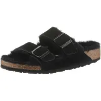 Birkenstock Arizona Shearling Leve Black Laf - Black - 39