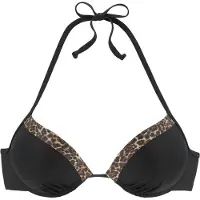 LASCANA Bikinitoppi konjakki / tummanruskea / musta
