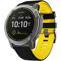 CaseOnline Twin Sport Rannekoru Garmin ‌Enduro - Musta/keltainen