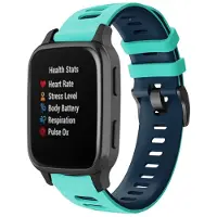 CaseOnline Twin Sport Rannekoru Armband Garmin Venu Sq - Turkoosi/musta