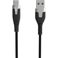 Gear PRO USB-A – USB-C -kaapeli, 1,5 m, musta