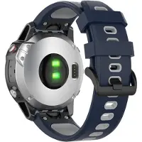CaseOnline Twin Sport Rannekoru Garmin Enduro - Siniharmaa