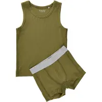 Minymo Underwear Set - Khaki green - 134