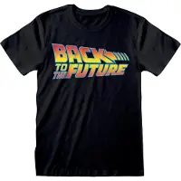 Heroes Official Back To The Future Vintage Logo Short Sleeve T-shirt Musta XL Mies
