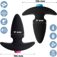 Kaalimato 2 Vibrating Remote Controlled Butt Plugs
