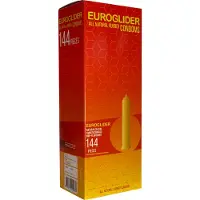 Euroglider - Kondomi, 144 kpl, ohut, iso pakkaus, lateksinen