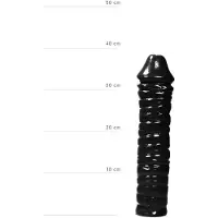 All Black XXL Anal Dildo 38 cm