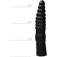 All Black Rainer Anal Dildo 33cm