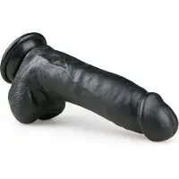 EasyToys Realistic Dildo Black 20 cm