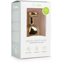 EasyToys Metal No.8 - anustappi sydämenmuotoisella pohjalla (kulta-pinkki, 3,5 cm)
