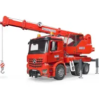 BRUDER Nosturiauto MB Acros valolla ja ??nell? 03670 - punainen