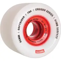Globe Softsider Cruiser 65mm Wheels valkoinen