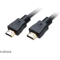 Akasa 2.1 HDMI -näyttökaapeli, 1m, musta