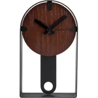 Karlsson Dashed KA5795BK musta pöytäkello 13 cm