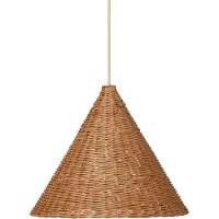 Ferm Living Dou varjostin 45 cm, luonnonvärinen