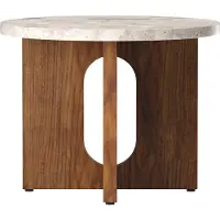 Audo Copenhagen Androgyne sivupöytä, 50 cm, pähkinä - Kunis Breccia