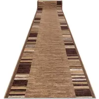 Rugsx Alfombra de pasillo con refuerzo de goma ADAGIO beige 90x120 cm