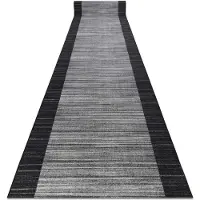 Rugsx Alfombra de pasillo con refuerzo de goma 57 cm STREIFEN antracita 57x110 cm