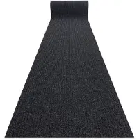 Rugsx Runner - Alfombrilla antideslizante GIN 2057 exterior, interior liverpool antracita 80 cm 80x180 cm