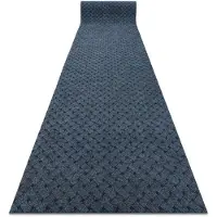 Rugsx Runner - Alfombrilla antideslizante 200 cm VECTRA 800 exterior, interior azul 200x110 cm