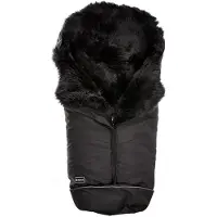 Bozz Lampaantaljalämpöpussi Pitkäkarvainen, Black Melange/Grey