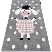Rugsx Alfombra PETIT DOLLY oveja gris 180x270 cm