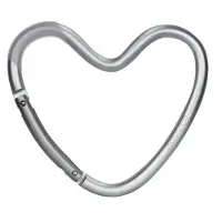 Dooky sydän silver tarvikekoukku